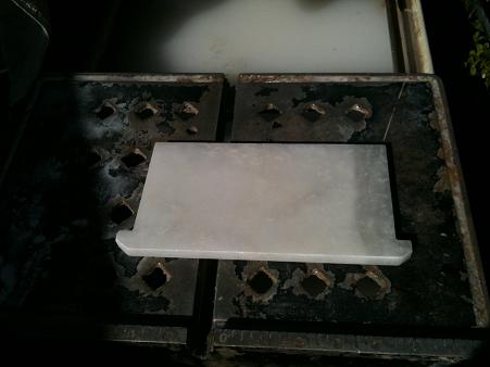 Carrara Marble Tile. Making a Carrara Marble Soap